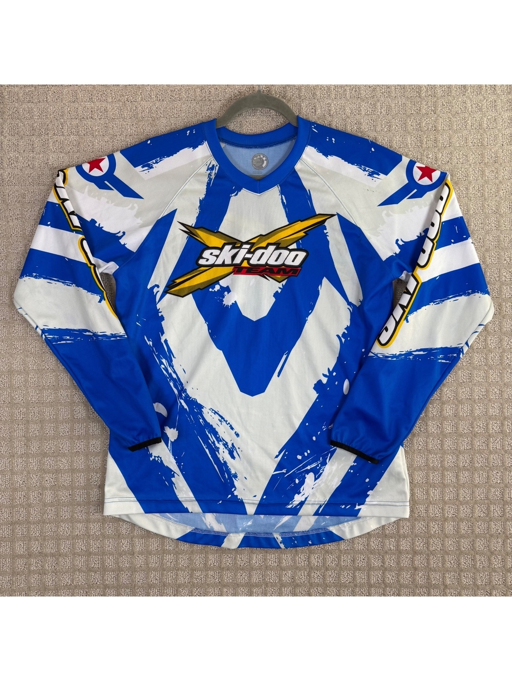 Ski-Doo Team Performance Jersey Shirt Blue Medium